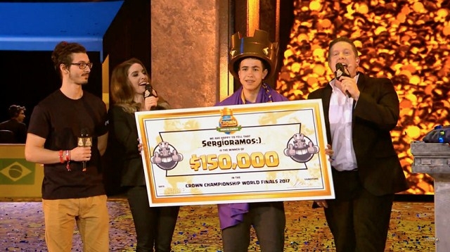 SergioRamos vence as finais mundiais do Campeonato Mundial de Clash Royale
